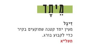 דיבל; מעין יתד קטנה שתוקעים בקיר כדי לקבוע בורג