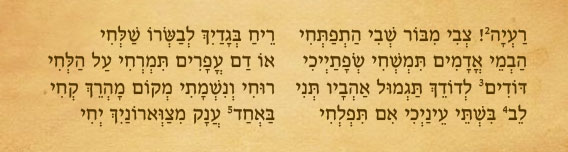 שיר חשק מאת שמואל הנגיד